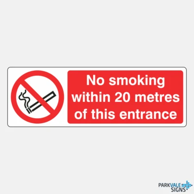 LASTING IMPRESSIONS (SIGNS) LIMITED Non fumare entro 20 metri da questa insegna d'ingresso