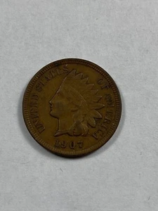 1907 Indian Head Cent - Picture 1 of 2