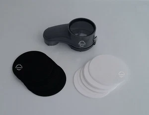 Original kirby Schauglas mit 50 Weiße + 50 Schwarze Filter G3-G10 Sentria Avalir - Bild 1 von 7