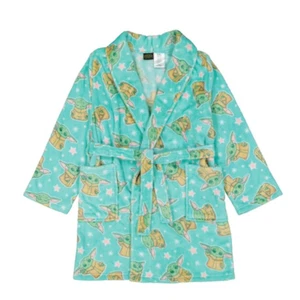 DISNEY Star Wars The Mandalorian GROGU FLEECE Robe GIRLS SIZE 6/6X NEW - Picture 1 of 1