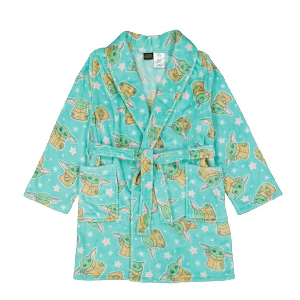 DISNEY Star Wars The Mandalorian GROGU FLEECE Robe GIRLS SIZE 6/6X NEW - Image 1 of 1