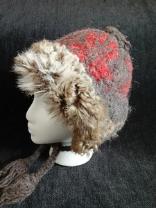 American Eagle Outfitters Wool Alpaca Trapper Hat Ear Flaps One Size Y2K WARM - Bild 1 von 10
