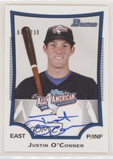 2010 Bowman Draft Aflac All-American Auto /230 Justin O'Conner #AFLAC-JO Auto