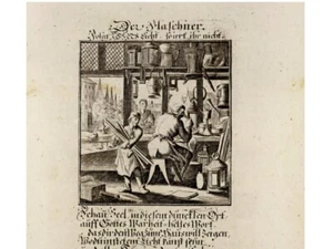 DER FLASCHNER UND SPENGLER Original Kupferstich von Weigel ca. 1730 - Bild 1 von 4