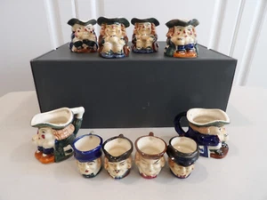 Large Lot~Vintage TOBY JUG Creamers and Shot Glasses~Made in Japan - Picture 1 of 6