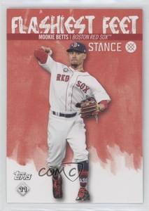 2020 Topps Stickers Flashiest Feet Mookie Betts Nick Markakis #11/193