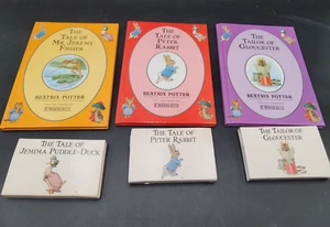 Book Set of 3 Beatrix Potter Books w/Cassettes Peter Rabbit-Gloucester-Mr. Jerem - Picture 1 of 16