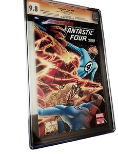 FANTASTIC FOUR 600 CGC 9.8 SS STAN LEE x2 MARVEL COMIC VARIANT COLOR,RARE 🕸🕷🦸 - Picture 1 of 15