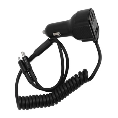 ~Car Charger Adapter Micro USB Type C Fast Charging Multi Function 30W For Auto - Image 1 of 4