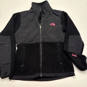 Chaqueta polar The North Face para mujer M Denali negra rosa concientización sobre el cáncer de mama - Imagen 1 de 16