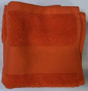 NUEVO CON ETIQUETAS RALPH LAUREN WESCOTT 2 TOALLAS DE PAÑO DE ALGODÓN NARANJA ORA VERANO $28 - Imagen 1 de 2