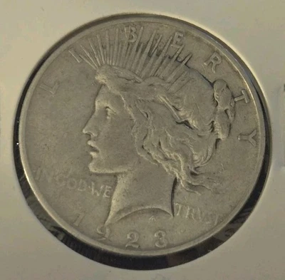1923-D Denver Peace Dollar US Coin 90% Silver $1 - Image 1 of 2