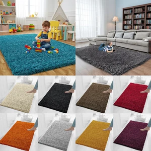 Thick Shaggy Rug Non Slip Hallway Runner Soft Carpet Living Room Bedroom - Picture 1 of 37