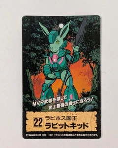 1980er Takara Battle Beasts BeastFormers Hase Raising Rabbit Sammelkarte - Bild 1 von 2