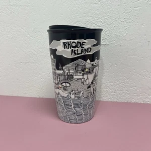 Bicchiere ceramica Starbucks Rhode Island 12 oz rara tazza caffè serie Been There - Foto 1 di 10