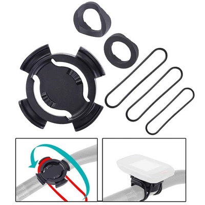 Bike Computer Holder Handlebar Mount Adjustable Straps Long Service Life - Image 1 of 4