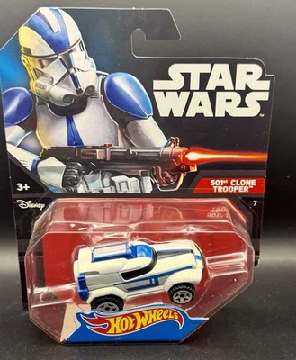 Star Wars - Hot Wheels Character Cars - 501st Clone Trooper - NEW - Image 1 of 2