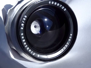 Serviced: M42 Carl Zeiss Jena 2.8/35mm EXPORT Flektogon Aluminum Alu 36cm MFD - Picture 1 of 23