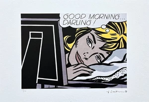 ROY LICHTENSTEIN - Good morning Darling - signed, numbered edition 83/150 - Picture 1 of 5