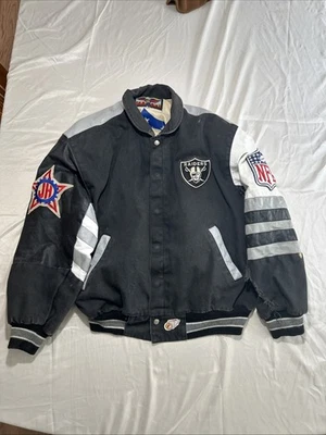 Chaqueta de Colección NFL Los Angeles Raiders Jeff Hamilton Para Hombre XL Desgarrada y Desgastada Foto 1 de 4