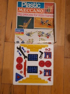 Vintage 70er Jahre Kunststoff Meccano Set B verpackt - Bild 1 von 5