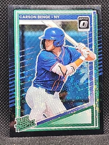 Carson Benge NY Mets 2024 Donrus Rated Prospect Black Circles Optic Prizm - Bild 1 von 2