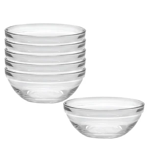 Duralex Made In France Lys Stackable Glass Bowl, Set of 6 - Picture 1 of 30