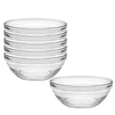 Duralex Made In France Lys Stackable Glass Bowl, Set of 6 - Image 1 of 4