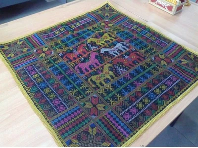 Authentic Kain Dastar from Sabah Borneo – Traditional Fabric for Sigah Headgear - Image 1 of 4