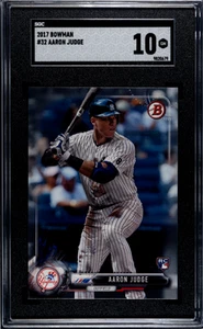 2017 Bowman #32 Aaron Judge GEM MINT SGC 10 - QTY AVAILABLE - Picture 1 of 2