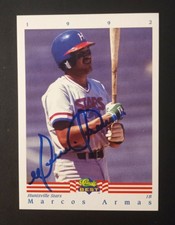 1992 Classic Best Marcos Armas VZ Huntsville Stars #134 AUTO