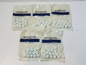 Menge (5) Packungen Rockler 14 mm weiße Farbe Murmeln 14 Murmeln pro Packung / 70 insgesamt - Bild 1 von 3