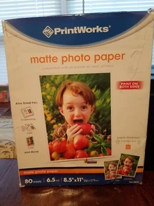 Printworks Matte Photo Paper For Inkjet Printers Print On Both Sides 80 Pcs. - Picture 1 of 2