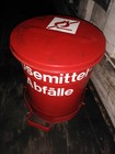 Feuerwehr Werkfeuerwehr BBC roter Treteimer Abfälle Lösungsmittel Blecheimer 40c