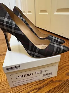Manolo Blahnik 38 Grey Fabric shoes - Barely worn. - Picture 1 of 6
