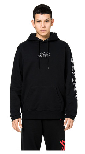 AUTHENTIC Marcelo Burlon County of Milan MLB NY Mets Men Hoodie Size M Black