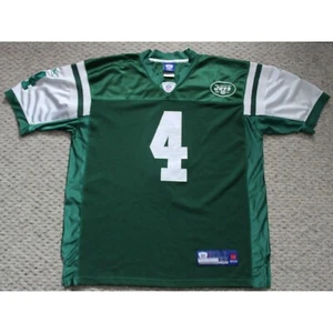 NFL Football New York Jets Brett Favre #4 Sewn Jersey Sz: 52 Reebok Green White - Picture 1 of 5