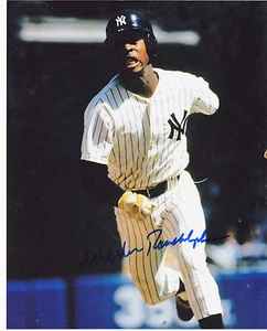 WILLIE RANDOLPH NEW YORK YANKEES ACTION SIGNED 8x10 - Picture 1 of 1