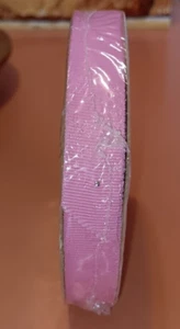 Pink 5/8" Grosgrain 20 Yards Made in USA Sealed - Picture 1 of 3