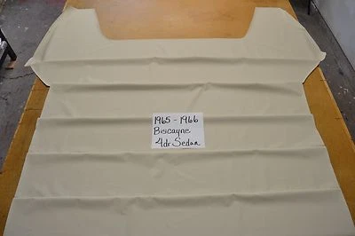 Chevrolet Biscayne 1965 65 1966 66 sedán de 4 puertas techo de grano de nivel blanco roto Foto 1 de 2