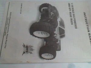 Used Operation & Parts Manual Suit Himoto 1/10 GP 4WD Truck #94108 - Bild 1 von 1