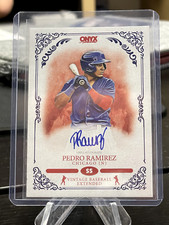 PEDRO RAMIREZ 2022 ONYX VINTAGE EXTENDED BLUE AUTOGRAPH /400 CUBS