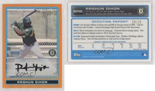 2009 Bowman Chrome Prospects Orange Refractor /25 Rashun Dixon #BCP132