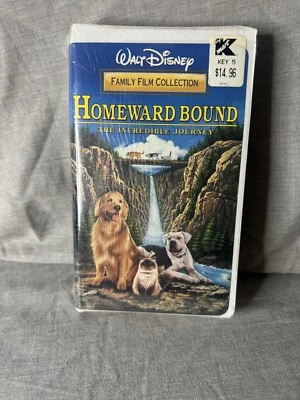 Vintage Disney Homeward Bound(VHS) New Partially Sealed - VGC Kmart Sticker Foto 1 de 4