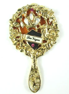 Vintage 1980er Las Vegas Crown Mini Spiegel Casino Souvenir - Bild 1 von 7