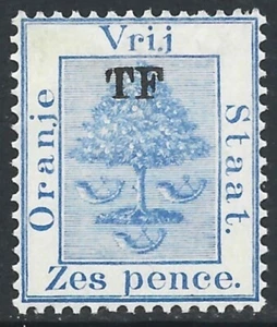 Orange Free State 1898-99 TELEGRAPH 6d Ultramarine Fine H Hiscocks #38 - Picture 1 of 2