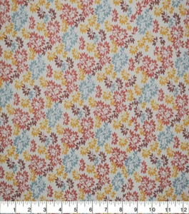 1/4 Yard 9”x42” Multicolor Fall Leaves Thanksgiving Cotton Quilt Fabric - Picture 1 of 1