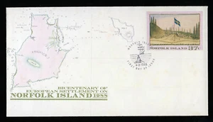 NORFOLK ISLAND 1988 Settlement Bicentenary First Day Cover SG 439 VFU - Picture 1 of 1