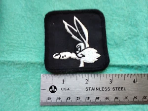Vintage Wylie Coyote Racing Hat Pocket  Patch - Picture 1 of 1
