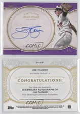 2018 Topps Definitive Collection Legendary Purple /5 Jim Palmer Auto HOF